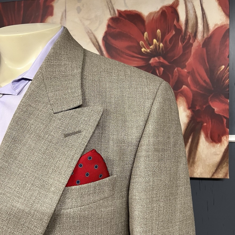 Vtg Yves Saint Laurent Double Breasted Blazer Men… - image 4